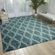 preview thumbnail 11 of 35, Nourison Tranquility Area Rug 9'3" x 12'9" - Blue - Rectangle