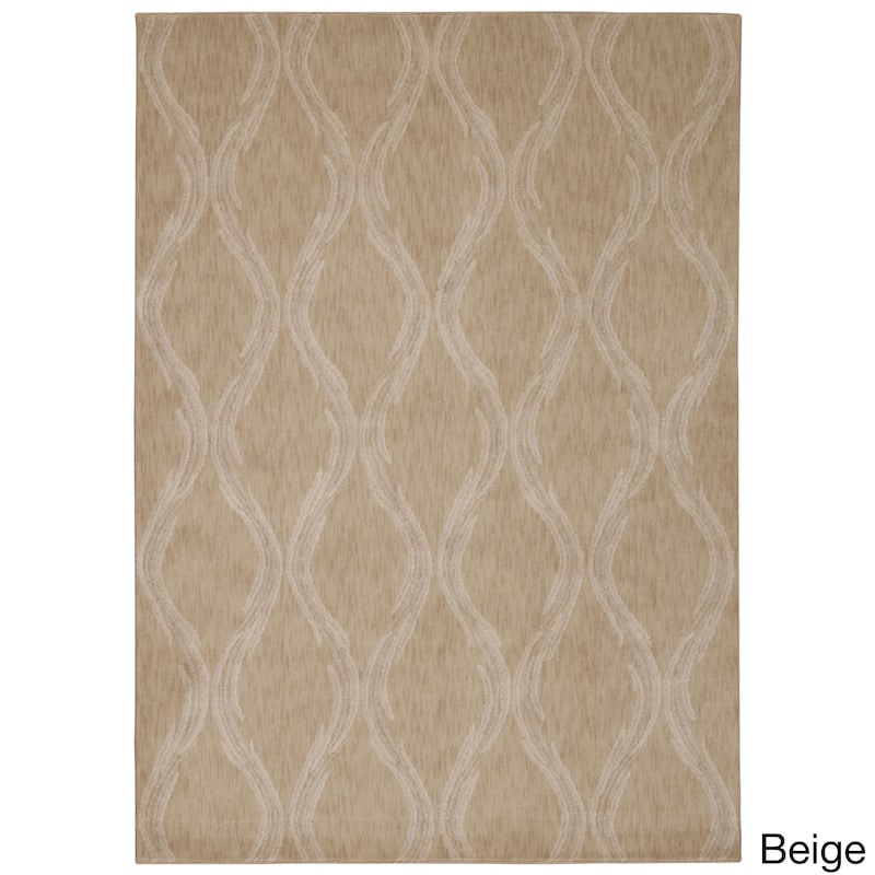 Nourison Tranquility Area Rug - 7' 9" x 10' 10" - Light Beige - Rectangle