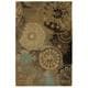 preview thumbnail 5 of 4, Nourison Contour Contemporary Gold Multicolor Abstract Floral Medallions Area Rug 5' x 7'6" - Multi - Rectangle