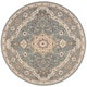 preview thumbnail 9 of 18, Antiquities Stately Empire Area Rug 7'10" Round - Blue - Round