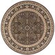 preview thumbnail 26 of 29, Antiquities Washington Square Area Rug 7'10" Round - Black - Round