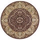 preview thumbnail 21 of 24, Antiquities Area Rug 5'3" Round - Dark Red - Round