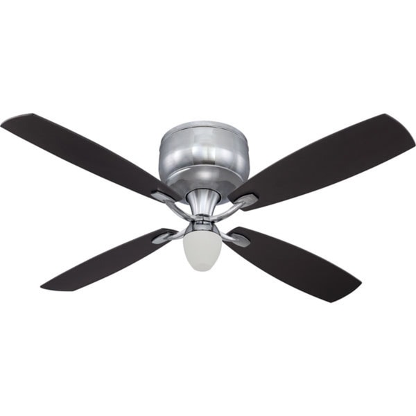 Shop Craftmade 52 Inch Delos Chrome Hugger Fan With Light Remote