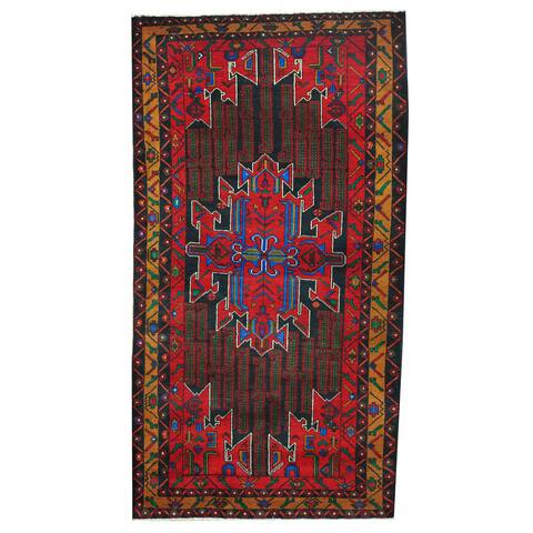 HERAT ORIENTAL Handmade One-of-a-Kind Balouchi Wool Rug - 3'7 x 6'9