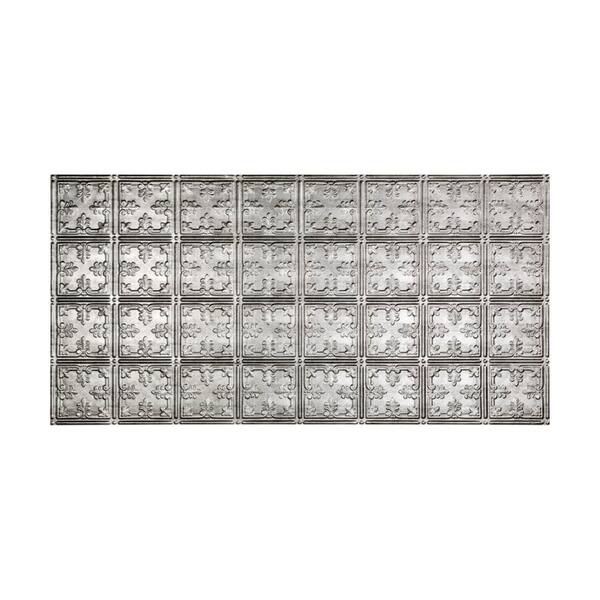 Shop Fasade Traditional Style 10 Brushed Nickel 2 Ft X 4 Ft Glue