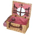 Suitcase Picnic Basket with Serving for 2 and Blanket
