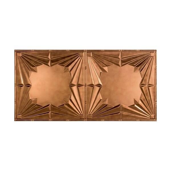 Shop Fasade Art Deco Antique Bronze 2 Ft X 4 Ft Glue Up Ceiling
