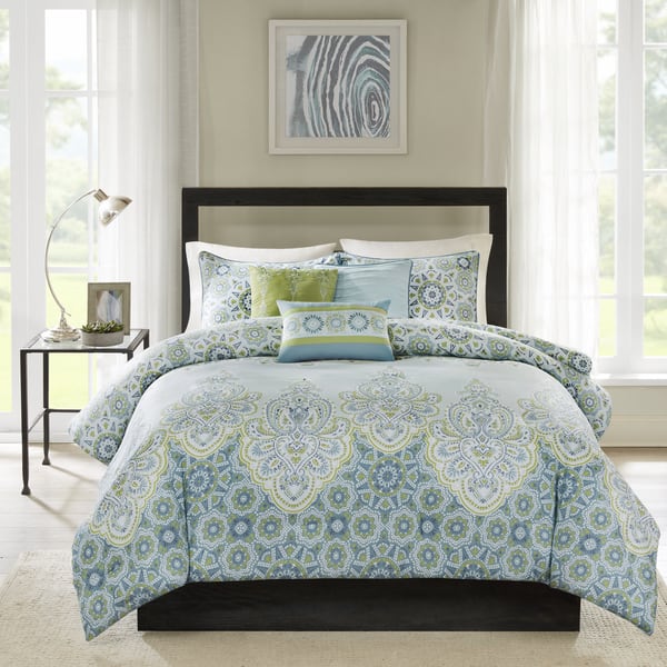 Madison Park Armelle 7-Piece Cotton Comforter Set - Overstock - 10375486