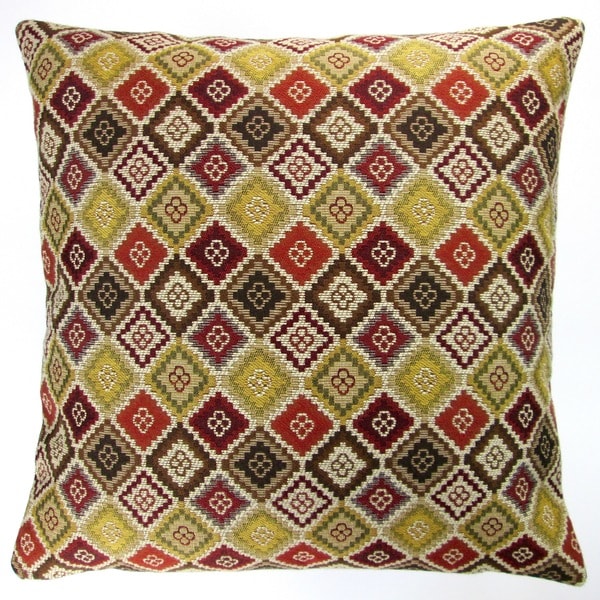 Artisan Pillows Indoor 20 inch Brown Geometric Southwestern Country