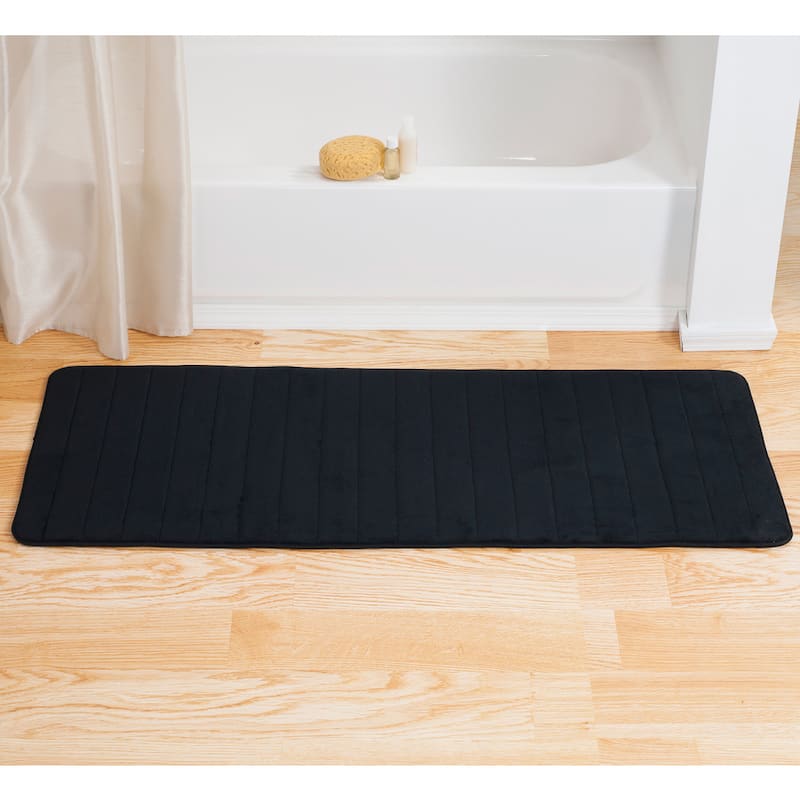 Oversized Bathroom Rug - Extra-Long Memory Foam Bath Mat with Nonslip Backing by Windsor Home