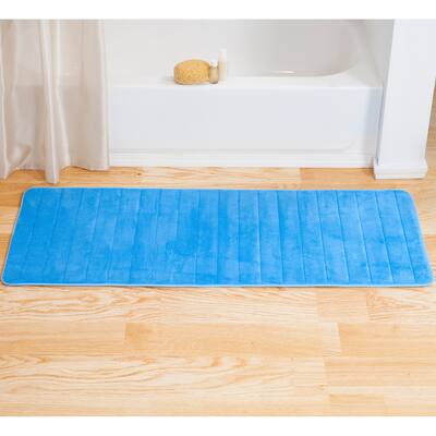 Windsor Home 24x60-inch Striped Extra Long Memory Foam Bath Mat