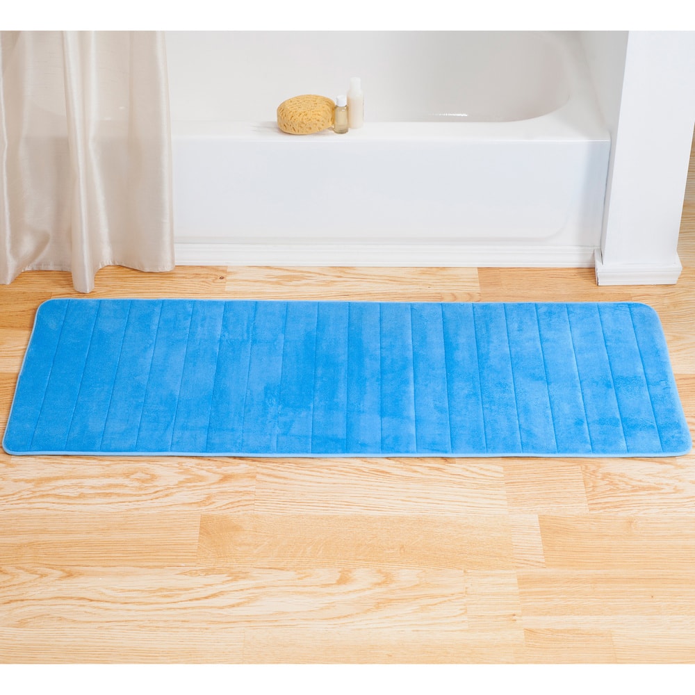 Oversized Bathroom Rug - Extra-Long Memory Foam Bath Mat with Nonslip Backing by Windsor Home