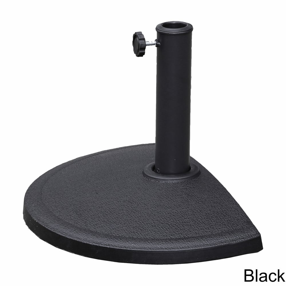 St. Kitts Compound Resin Half-round Wall-hugger Umbrella Base