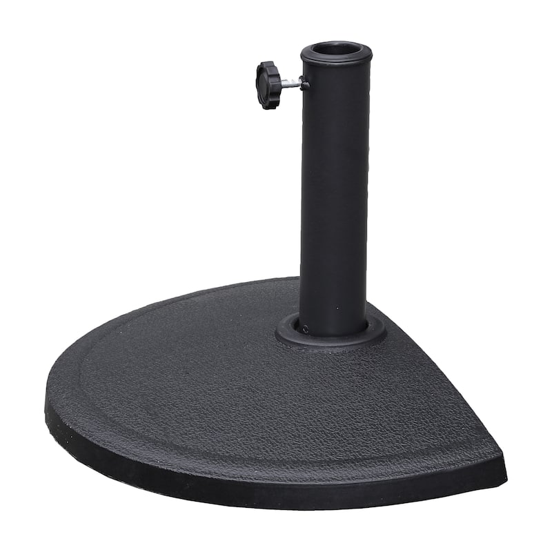 St. Kitts Compound Resin Half-round Wall-hugger Umbrella Base