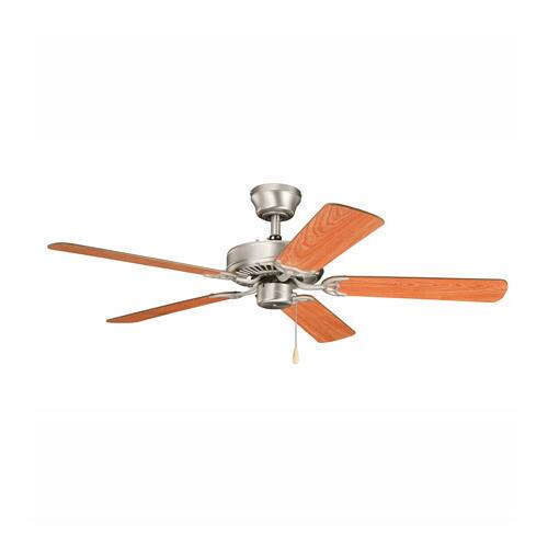 Kichler Lighting Sterling Manor ES Brushed Nickel 52-inch Ceiling Fan with Reversible Cherry/ Walnut Blades