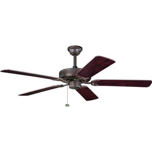 Kichler Lighting Sterling Manor ES Tannery Bronze 52-inch Ceiling Fan with Reversible Cherry/ Teak Blades