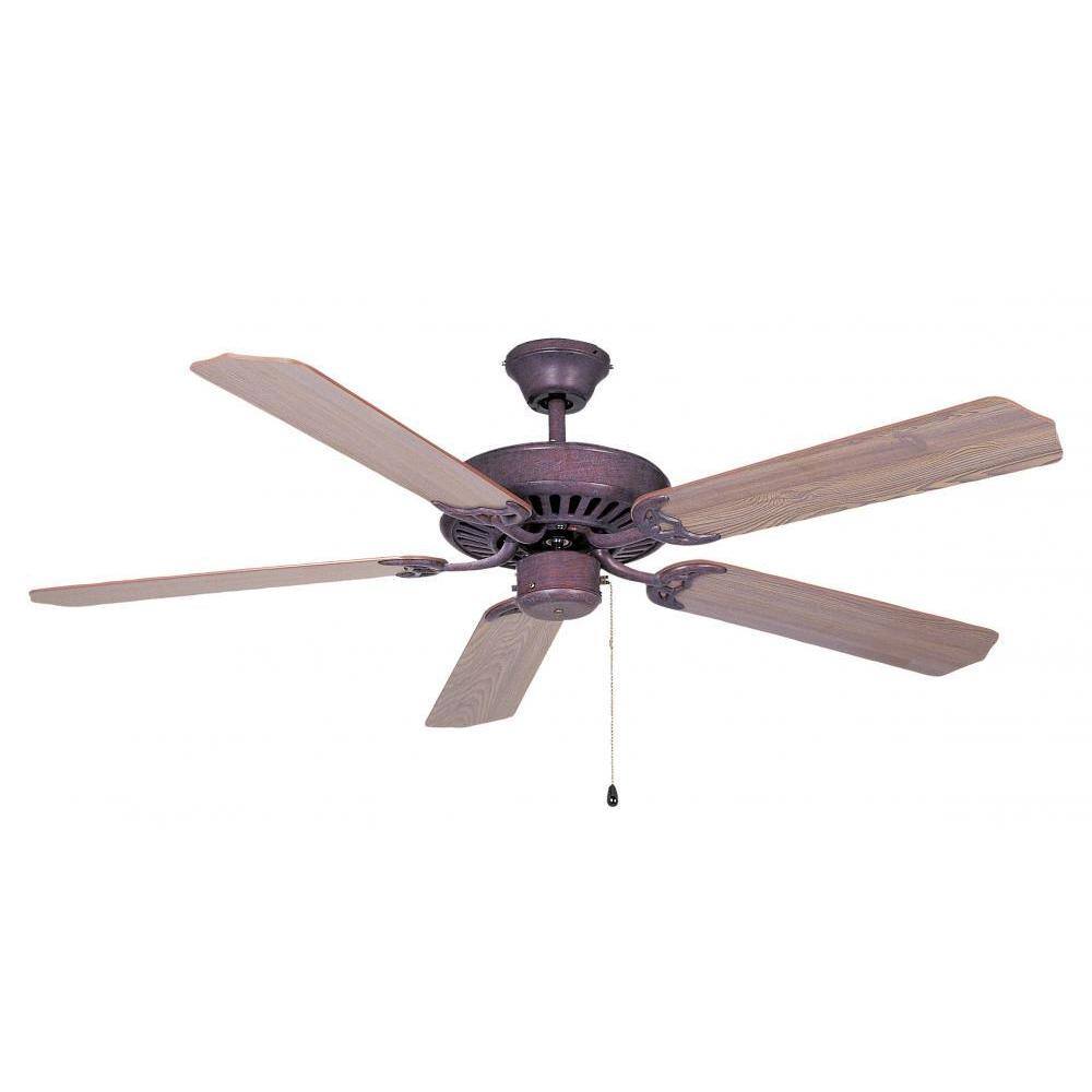 Ellington 52-inch Walnut 5-blade Copperstone Finish Ceiling Fan