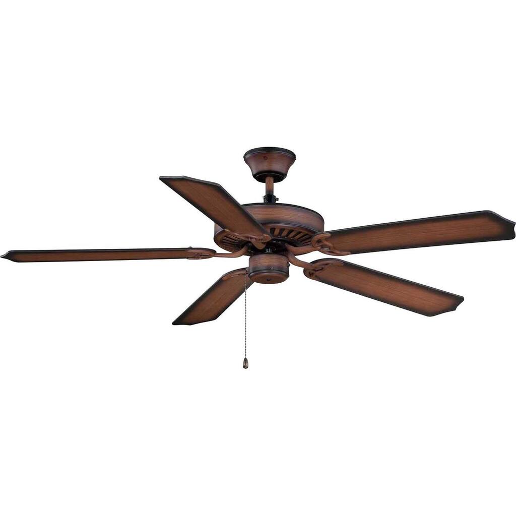 Ellington Fan 52 Iinch Walnut 5-blade Ceiling Fan in Blackend Charred Walnut Finish