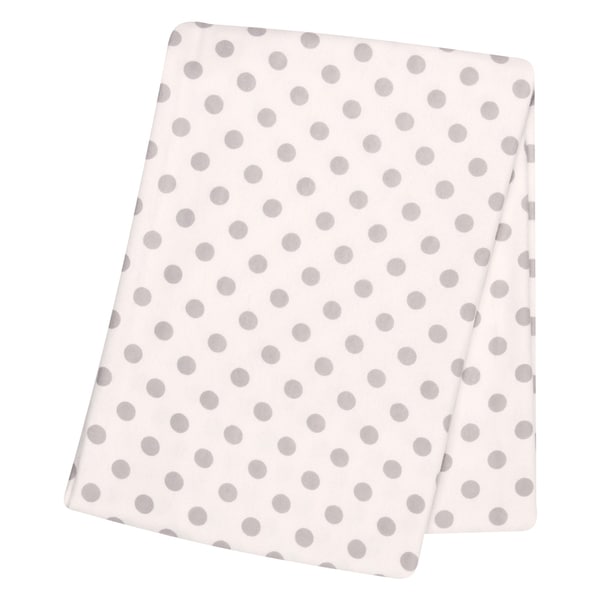 Trend Lab Grey Dot Deluxe Flannel Swaddle Blanket   17484294