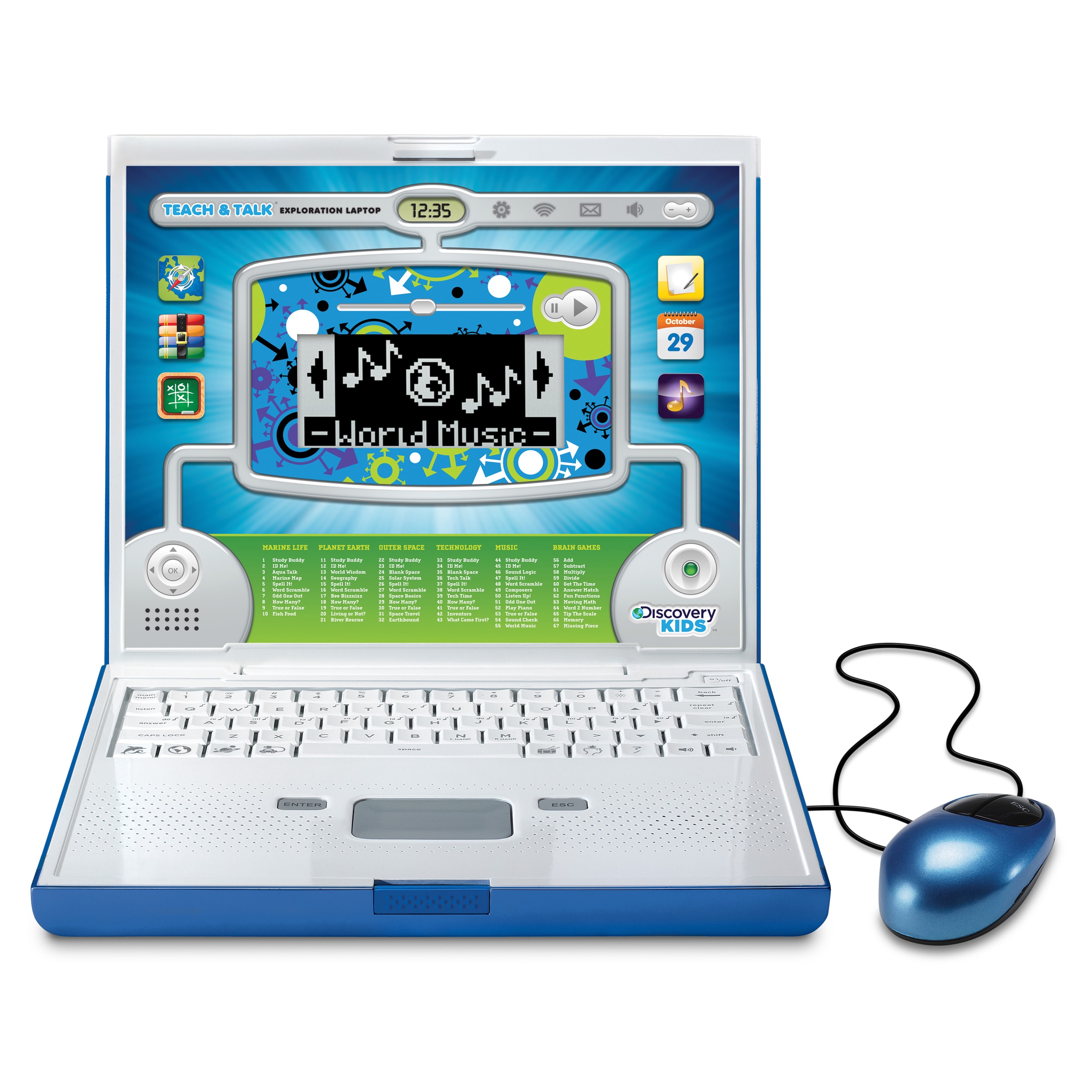 discovery teach & talk exploration laptop with games