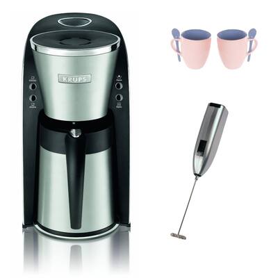 KRUPS KT720D50 10-Cup Thermal Carafe Coffee Maker (Refurbished) Bundle