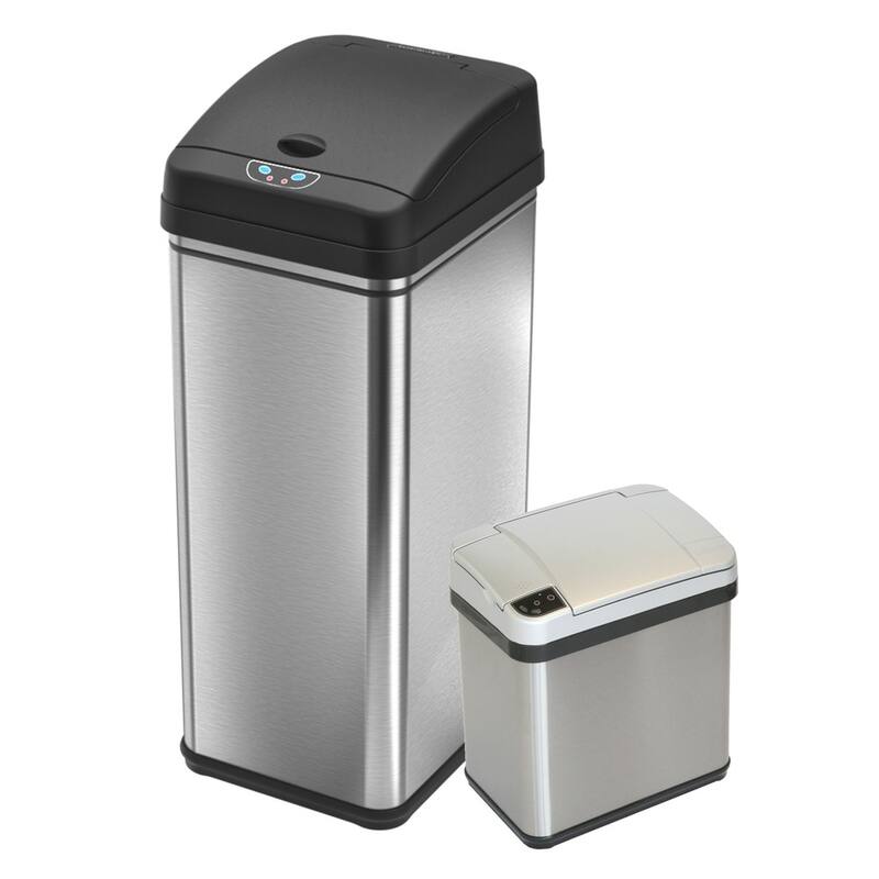iTouchless 13 Gal and 2.5 Gal Deodorizer Sensor Touchless Stainless