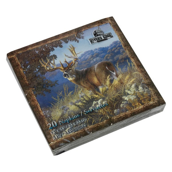 Rivers Edge Products Napkins Deer (Pack of 20)