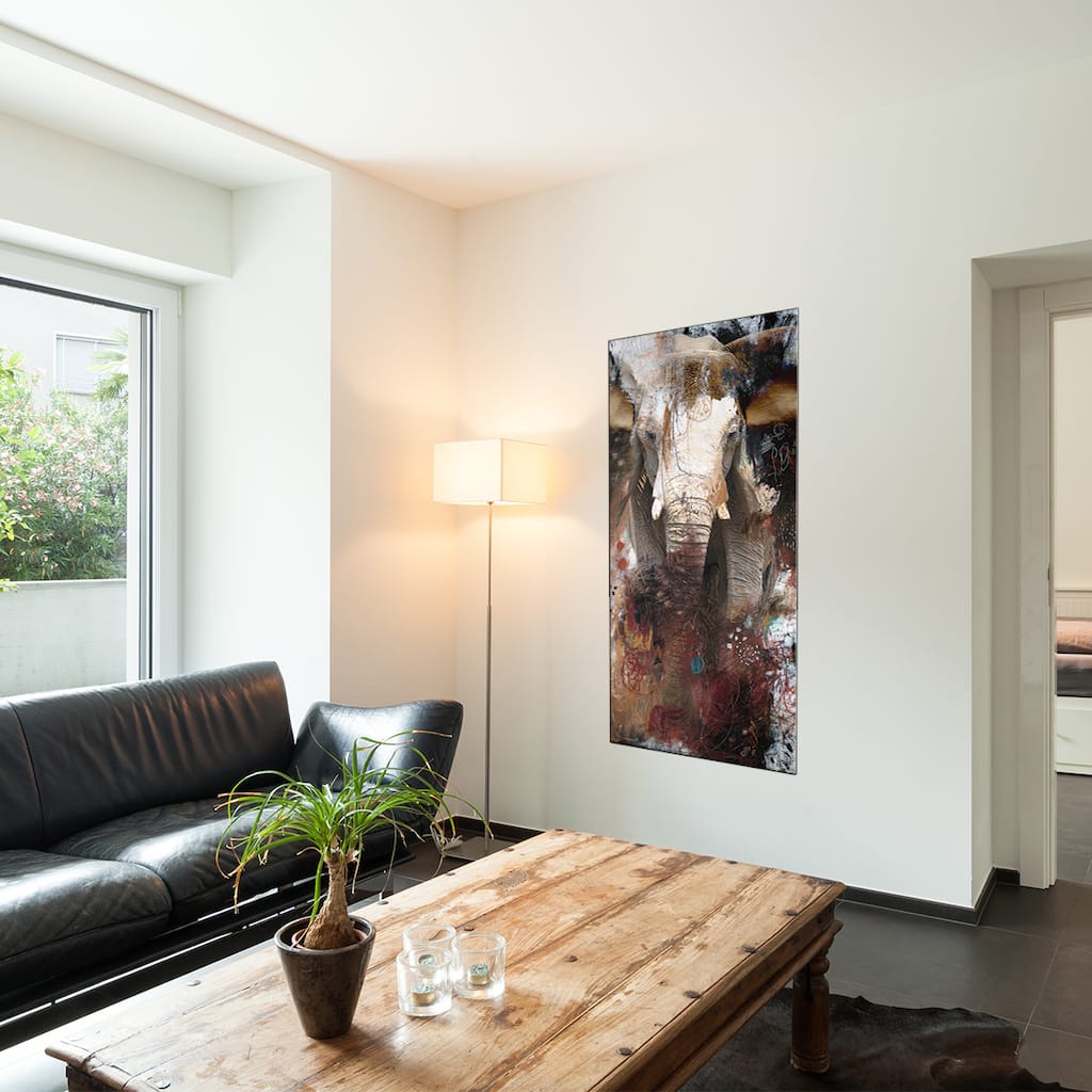 Ready2HangArt 'Saddle Ink Elephant III' Canvas Animal Art