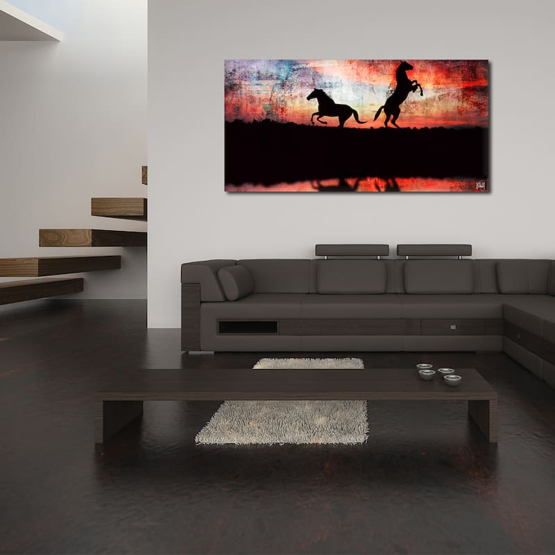 Ready2HangArt 'Equestrian Saddle Ink PSXXIV' Canvas Wall Art