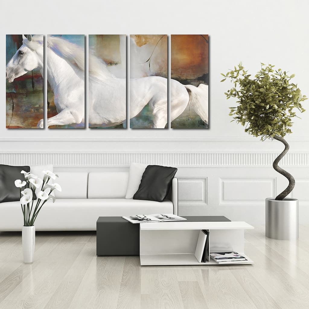 Ready2HangArt 'Equestrian Saddle Ink PSXVIII' 5-PC Canvas Wall Art