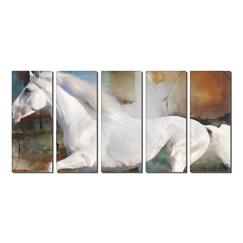 Ready2HangArt 'Equestrian Saddle Ink PSXVIII' 5-PC Canvas Wall Art