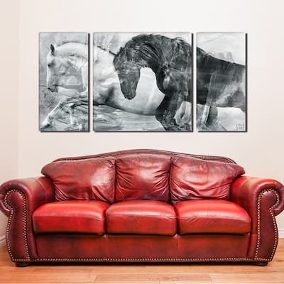 Ready2HangArt 'Equestrian Saddle Ink PSI' Canvas Wall Art