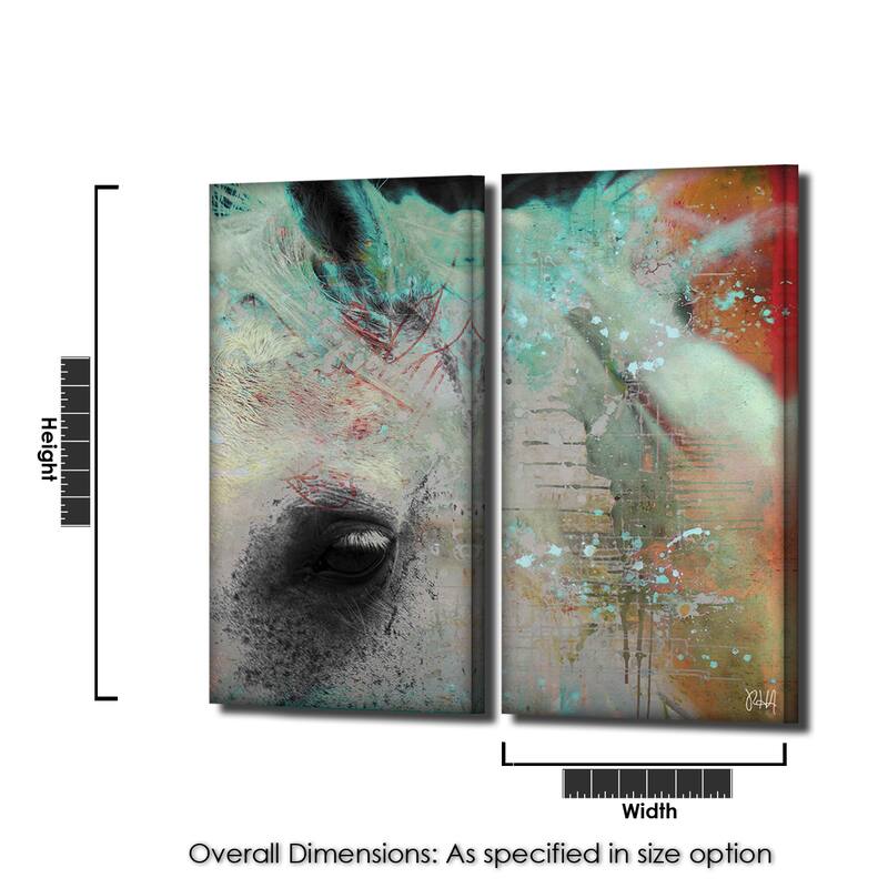 Ready2HangArt 'Equestrian Saddle Ink IV' 2-Pc Canvas Wall Art Set