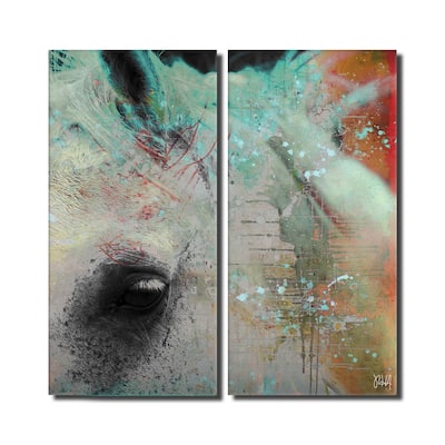 Ready2HangArt 'Equestrian Saddle Ink IV' 2-Pc Canvas Wall Art Set