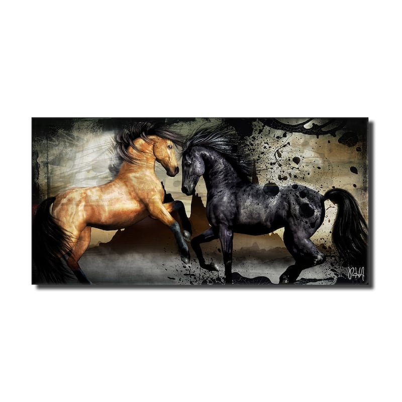 Ready2HangArt 'Equestrian Saddle Ink PPI' Canvas Wall Art