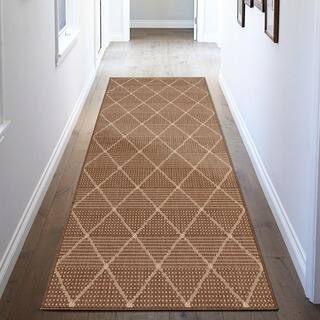 Outdoor Runner Rugs For Less Ottomanson Jardin Collection Grey Contemporary Trellis Design Indoor Outdoor Area Rug 2 6
