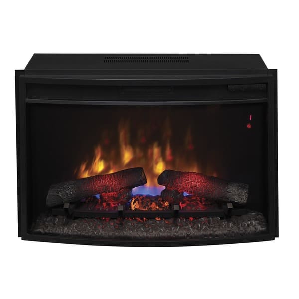 ClassicFlame 25EF031GRP 25-inch Curved Electric Fireplace Insert with ...