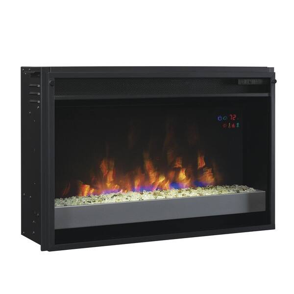 ClassicFlame 26EF031GPG-201 26-inch Contemporary Electric Fireplace Insert  with Safer Plug - Bed Bath u0026 Beyond - 10379652