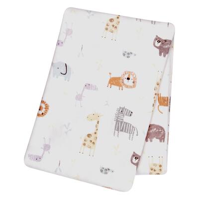 Trend Lab Crayon Jungle Deluxe Flannel Swaddle Blanket