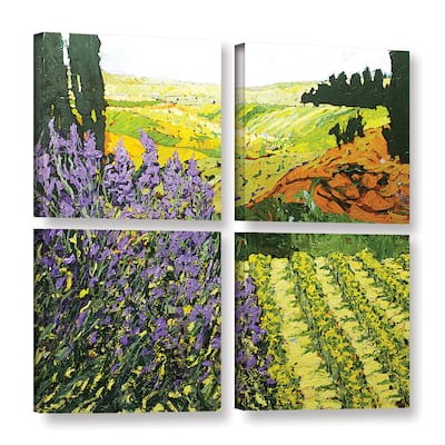 ArtWall Allan Friedlander 'It'S Magic' 4 Piece Gallery-wrapped Canvas Square Set - Multi