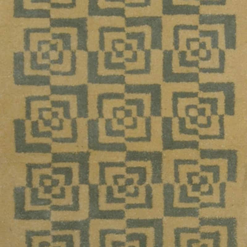 Handmade Tibetan Wool Runner (India) - 2'3 x 8'6