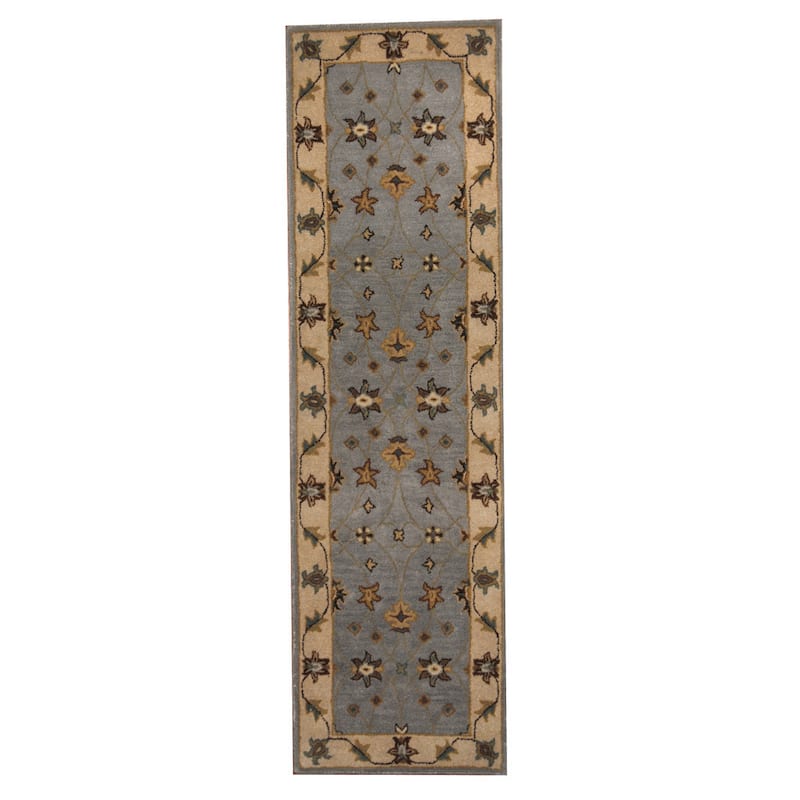Handmade Mahal Wool Runner (India) - 2'3 x 8'