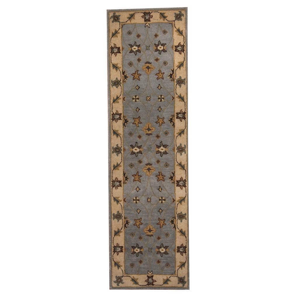 Handmade Mahal Wool Runner (India) - 2'3 x 8'
