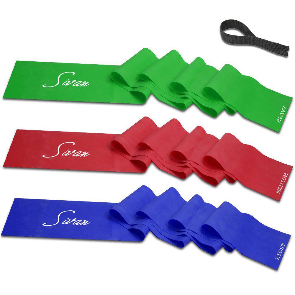 Exercise Resistance Bands And Door Anchor (Set of 3)