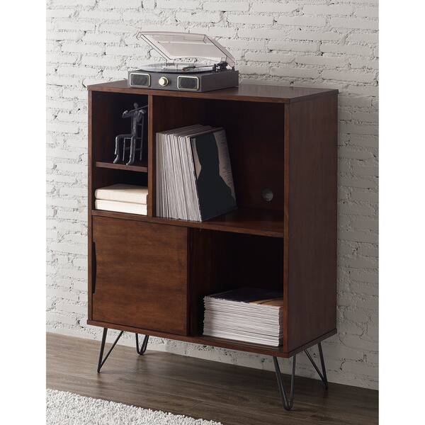 Shop Carson Carrington Retro Clifford Media Bookshelf Console