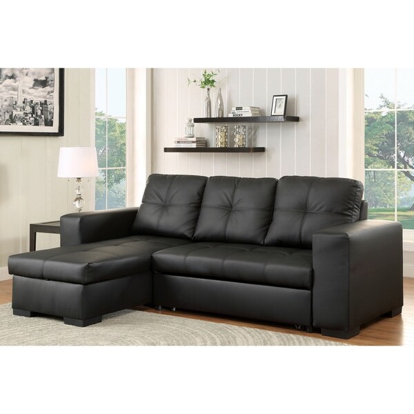 Furniture of America Fown Contemporary Linen Fabric 2-piece Sectional