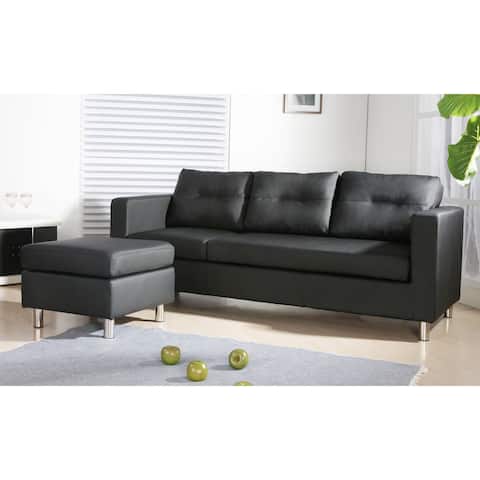 Caius Faux Leather Versatile Sofa Set