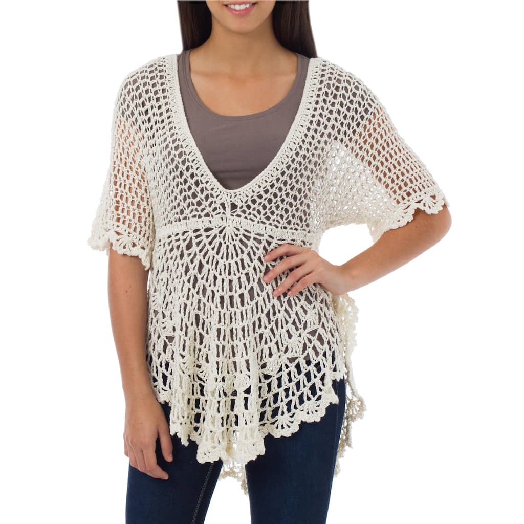 Handmade Pima Cotton 'Arequipa Dancer' Top (Peru)