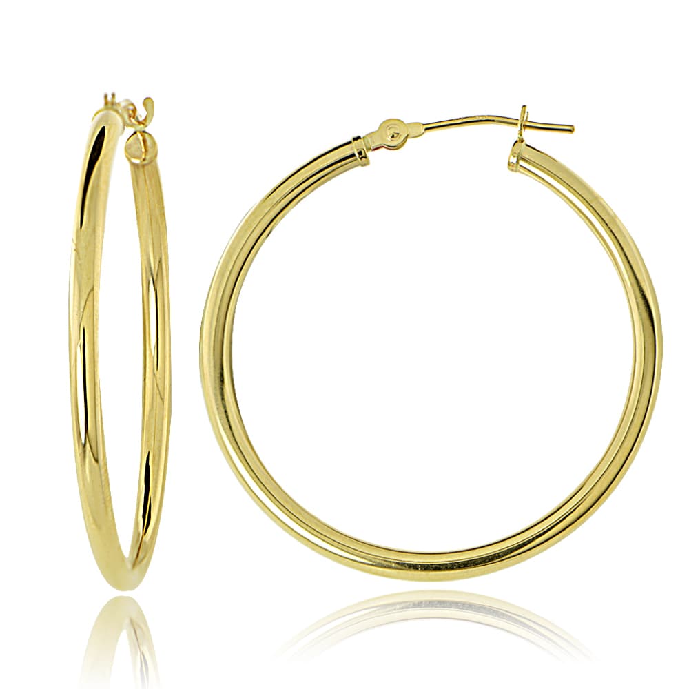 Shop Mondevio 10k Gold 2mm Round Hoop 