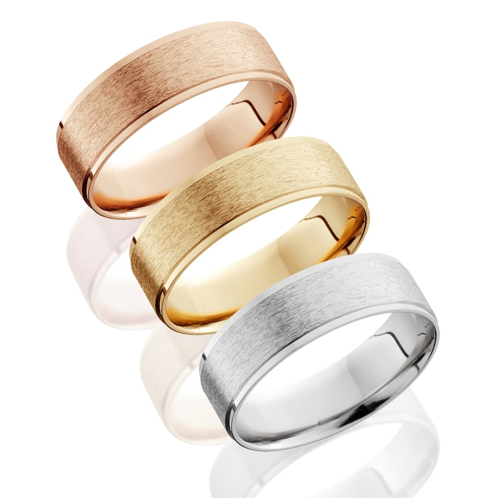 Bliss 14k Gold Men's 6mm Brushed Wedding Band